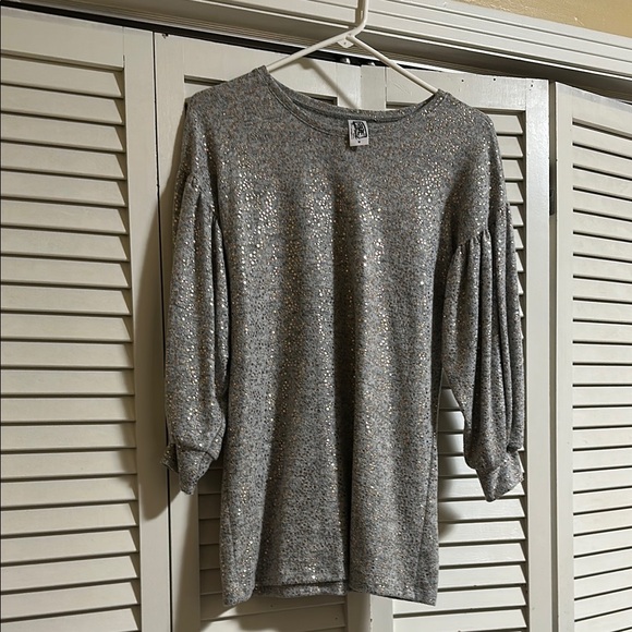 Sparkling Silver Kids Dress - Picture 2 of 4